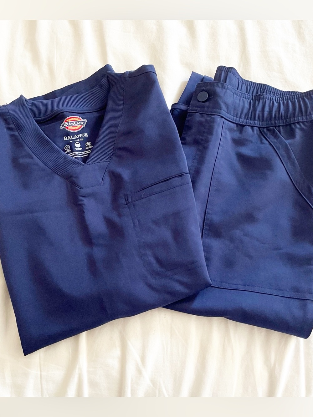 Dickies Balance Medical Scrub Set Mens Size Small Navy Blue